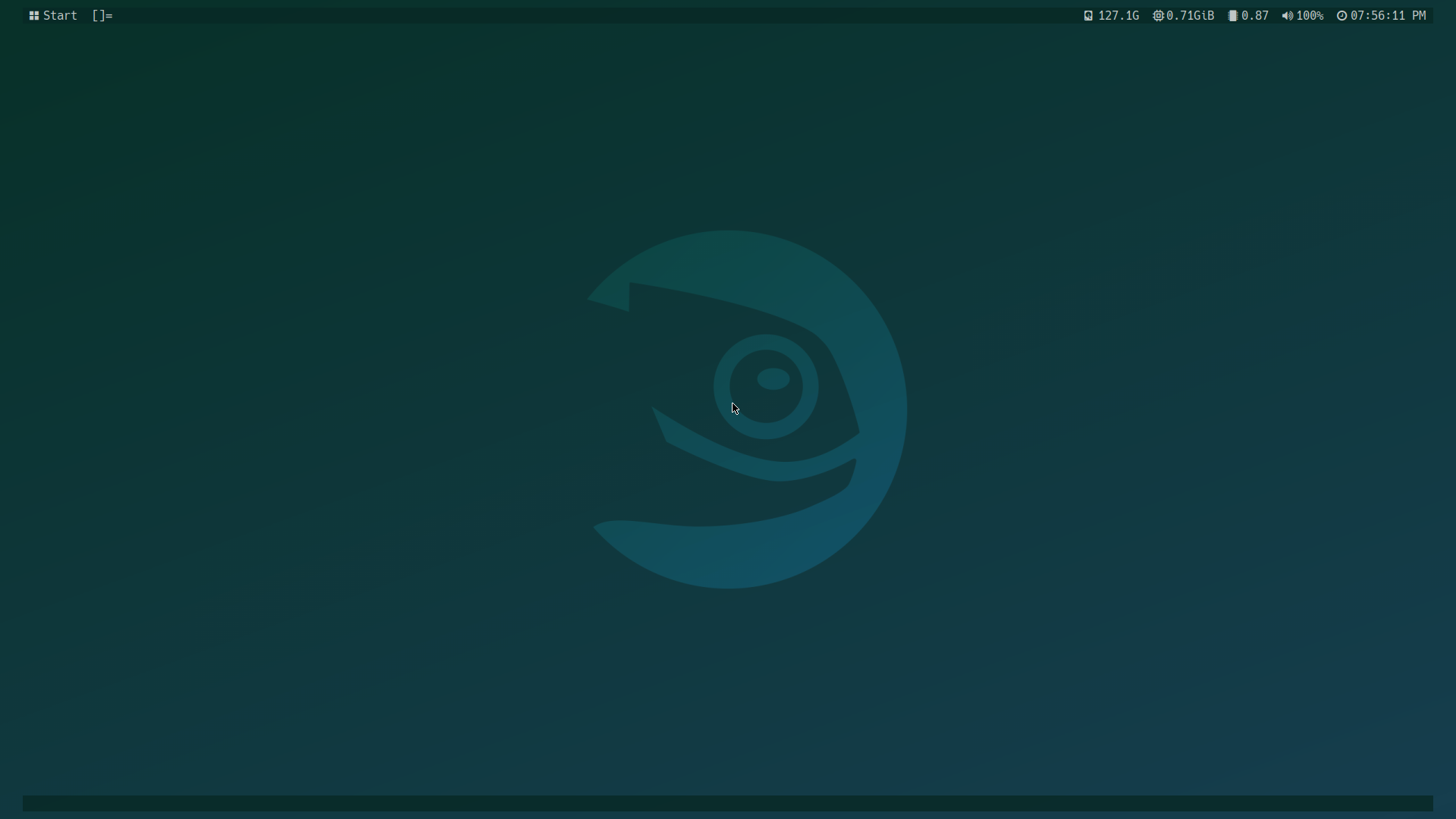 Screenshot of the desktop